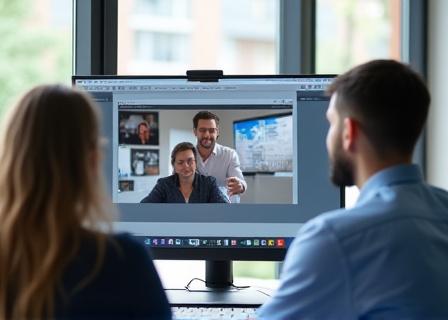 Video call for portfolio review