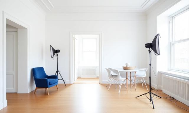 A stylish New York studio interior